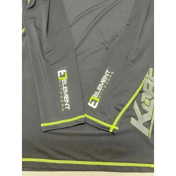 ELEMENT OUTDOOR MENS SIZE M KORE SERIES LONG SLEEVE WICKING BLACK GREEN SHIRT - Picture 10 of 11